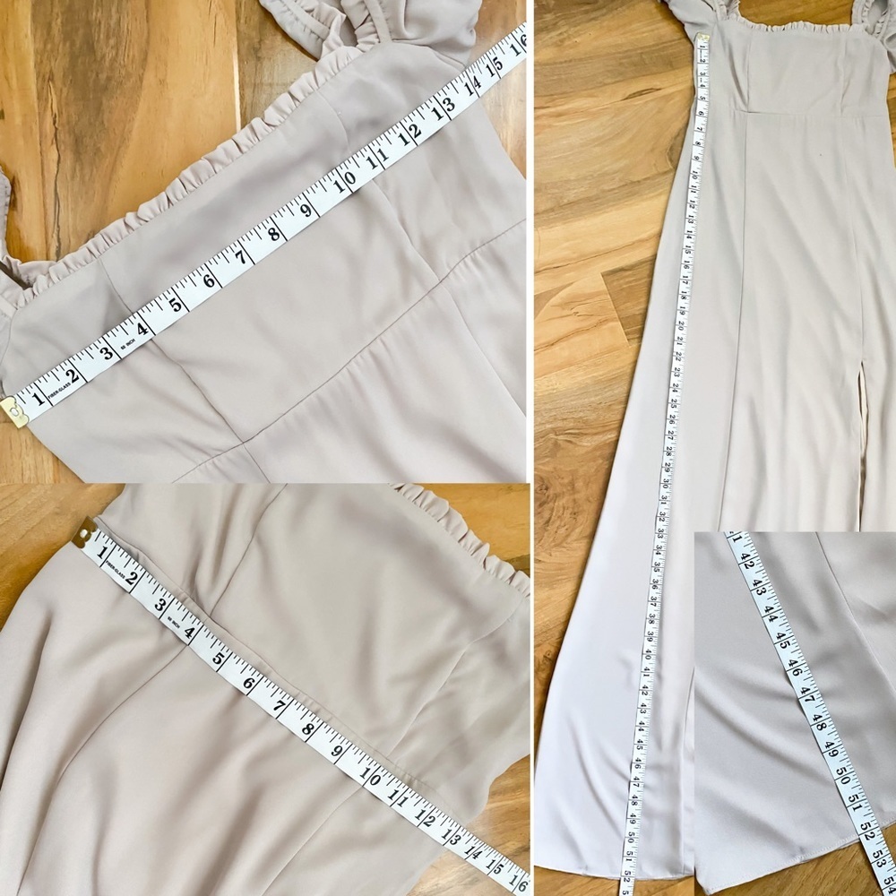 Show Me Your MuMu Brittany Maxi Dress Square Neck Blush Prom Bridesmaid Wedding - Picture 13 of 13